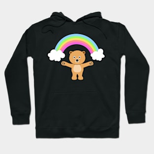 Bear and Rainbow Hoodie